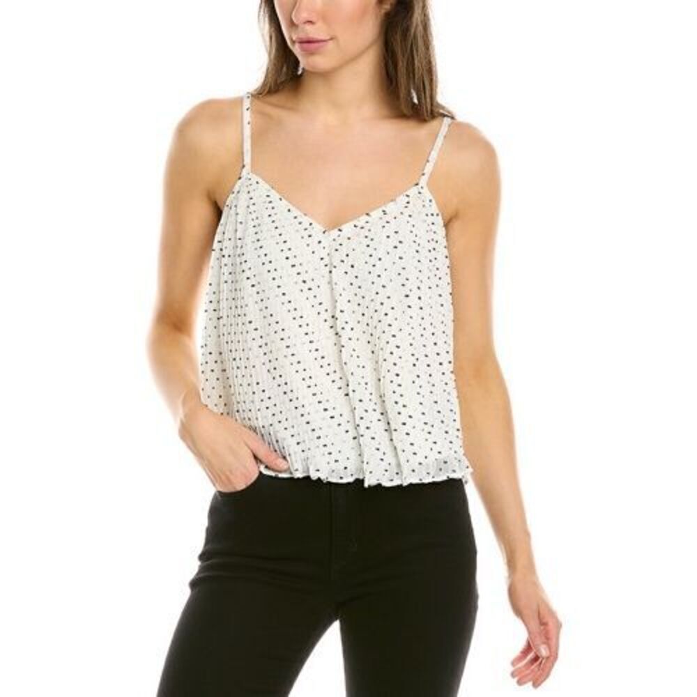 Walter Baker Lyric Top in White Swiss Dot, Medium $178 MSRP